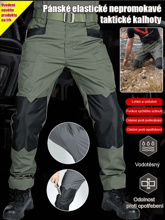 Pánské elastické voděodolné taktické kalhoty