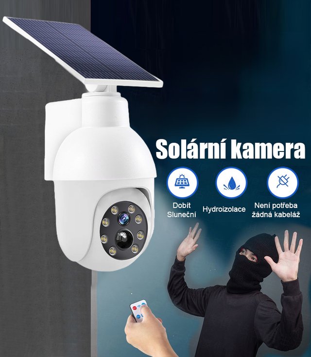 Simulovaná monitorovací kamera pouliční osvětlení